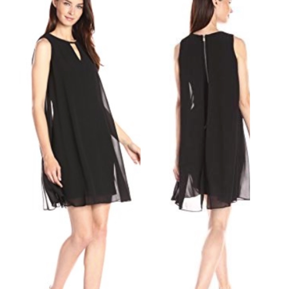 Vince Camuto  Keyhole Float Dress Black - 4